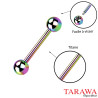 Piercing industriel en titane essence simple