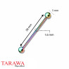Piercing industriel barre en spirale essence
