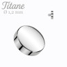 Piercing microdermal en titane poli