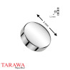 Piercing microdermal en titane poli