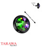 Microdermal disque en noir cristal rond en 1.2mm