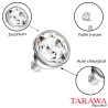Microdermal bille en 4mm rond CZ