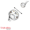 Microdermal bille en 4mm rond CZ