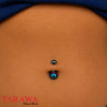 Prothèse piercing nombril en acier chirurgical - Tarawa Piercing