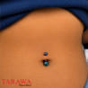 Prothèse piercing nombril en acier chirurgical - Tarawa Piercing