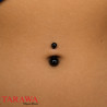 Prothèse piercing nombril en acier chirurgical - Tarawa Piercing