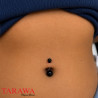 Prothèse piercing nombril en acier chirurgical - Tarawa Piercing