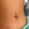 Piercing nombril bioflex phosphorescent