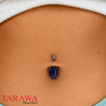 Piercing Nombril Pierre semi-préciseuse Soldalite griffée