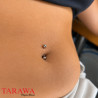 Banane or blanc 14 carats 1,6 mm