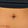 Piercing anneau clipper violet 1,6 mm