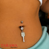 Piercing nombril clé Playboy