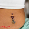 Piercing Nombril ancre avec cordage