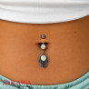 Piercing Nombril main Fatma opale