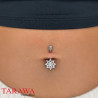 Piercing nombril Etoile multi cristaux