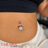 Piercing nombril Etoile multi cristaux