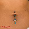 Piercing nombril cloche argent