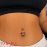 Piercing nombril symbole de la femme Gay Pride