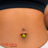 Piercing nombril logo Slippery when Wet