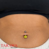 Piercing nombril logo érotique "Lick me" - Tarawa Piercing