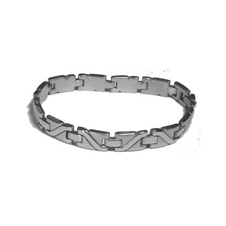 Bracelet homme en acier inoxydable 1 cm de large