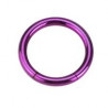 piercing anneau  segment 1.2 mm de diamètre en titane couleur violet