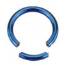 piercing anneau segment pour nombril piercing téton piercing intime piercing sexe féminin couleur bleu