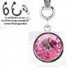 Add-on pour piercing de nombril interchangeable en cristal de couleur blanc