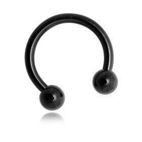 piercing en forme de fer à cheval black line pas cher