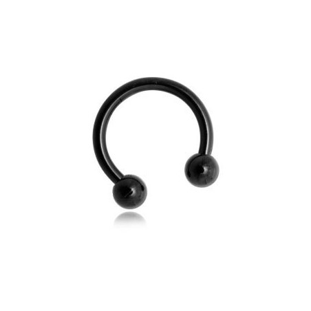 piercing en forme de fer à cheval black line pas cher