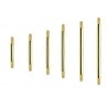 Barre de piercing barbell pour langue et téton en titane anodisé doré 1.6 mm de diamètre pas cher
