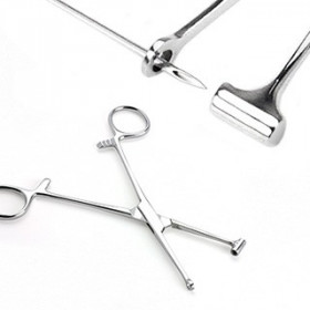 Pince proféssionel pour Piercing Tragus Type Forceps en inox médical inoxydable