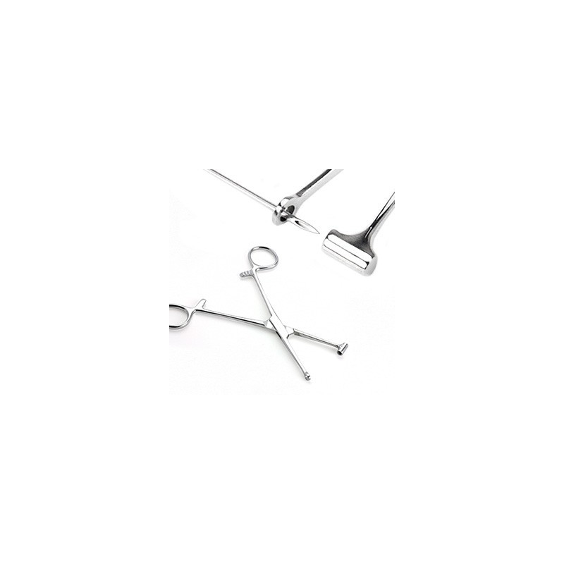 Pince proféssionel pour Piercing Tragus Type Forceps en inox médical inoxydable