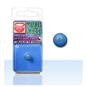 Faux piercing langue Phosphorescent Bleu pas cher