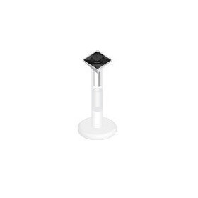 piercing labret bioflex teflon avec cristal de 2mm couleur noir carré
