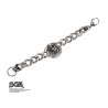 gros Bracelet homme Skull motif tête de mort en acier inoxydable marque Sons of Anarchy logo Reaper