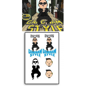 PSY - GANGNAM STYLE Tattoos temporaires