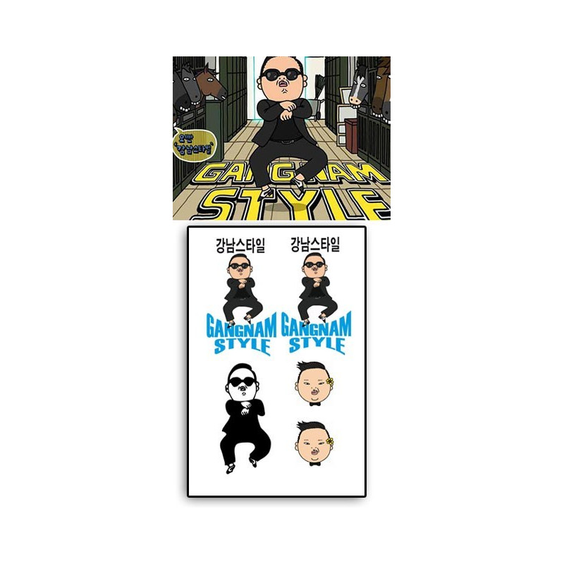 PSY - GANGNAM STYLE Tattoos temporaires