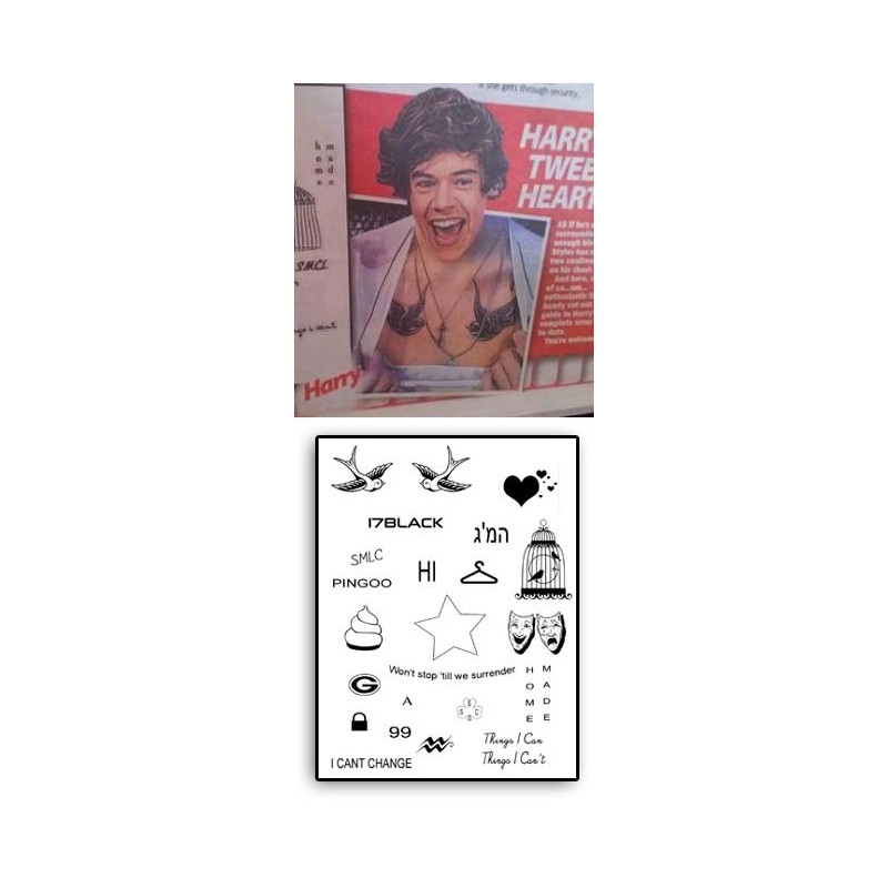 Harry Styles Tattoos le pack