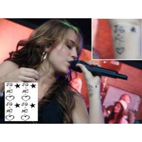Miley Cyrus Tattoo temporaire