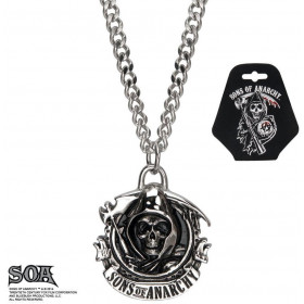 Collier homme bicker en acier inoxydable chirurgical marque Sons of Anarchy