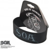 Bracelet noir et gris pour femme en silicone marque Sons of Anarchy inscription Samcro