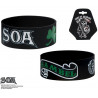 Bracelet noir pour homme en silicone Sons of anarchy Sambel