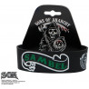 Bracelet noir pour homme en silicone Sons of anarchy Sambel bijoux bicker