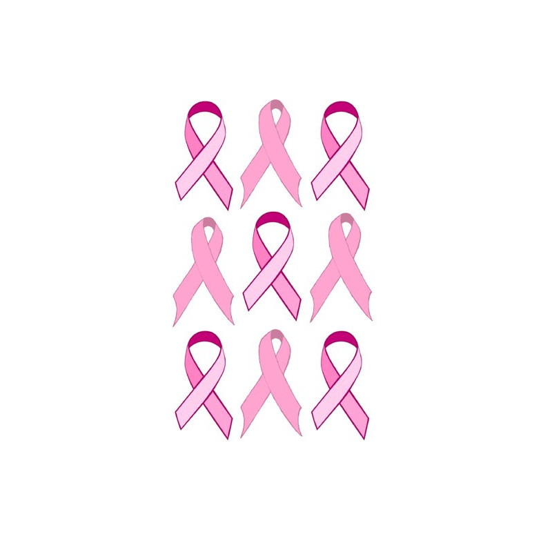 Tatouages temporaires Ruban Rose Tatouages temporaires Ruban Rose
