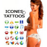 Tatouages temporaires ICONE