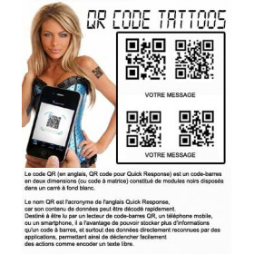 QR code Tattoos personalisé