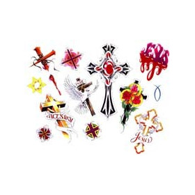 Tattoo Croix autocollant