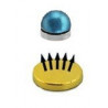 Faux piercing magnétique en acier couleur titane bleu en ligne