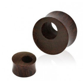 Piercing Plug ecarteur tunnel oreille en Bois Tamarin